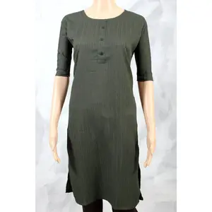 Charming Popcorn Fabric Kurti: Lightweight and Comfortable