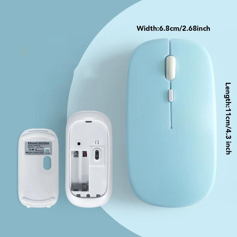 Silent Bluetooth Mouse Marcaron Computer Laptop Optical Mouse Wireless for iPad Samsung Tablet Universal Mice Noiseless Mouse for Macbook PC