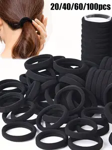 Scrunchies for Women and Girls, High Elasticity Hair Ties for Ponytails, Vintage Elegant Style, All Seasons Casual Accessory
