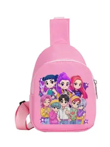 Chest Bag Anime Cartoon New Casual Nylon Lightweight Shoulder Bag Trendy Crossbody Bag Cute Versatile Backpack Portable Small Backpack