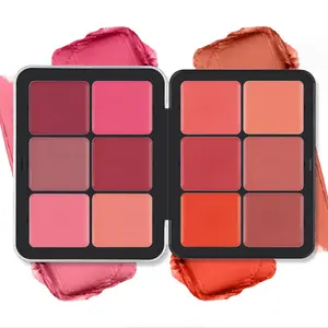 12 Colours Concealer and Blush Palette, 2 in 1 Matte Cream Blush Concealer Palette,durable, Viscous, Natural Looking, Blendable, Matte Finish Concealer Face Makeup Palette Beautycosmetics Contour