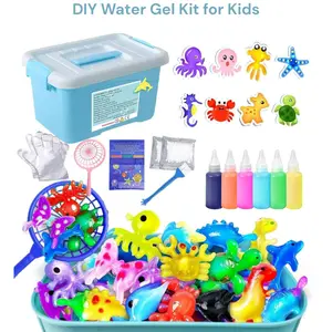 DIY Water Gel Kit for Kids, Magic Aqua Fairy Water Pets Craft Set with Molds & Gels Birthday Gift