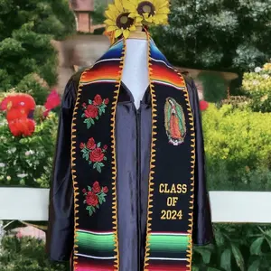 Roses/ Virgen Graduation Stole with Trim Class of 2026