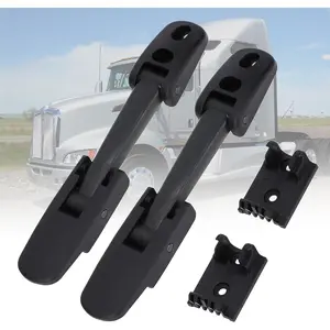 2 Pack Heavy Duty Hood Latch Kit, LH/RH fits heavy duty trucks and buses, replacement part 315-5502 & 315-5503