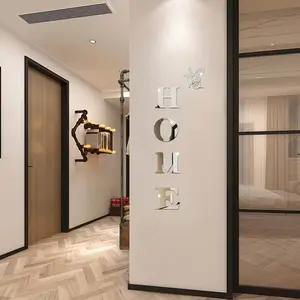 Acrylic Mirror Wall Decor Set, Home Decor, Decorative Wall Sticker, Wall Decal, Space Theme Decoration, Living Room Hanging Ornament, Easy DIY Installation, Modern Luxury