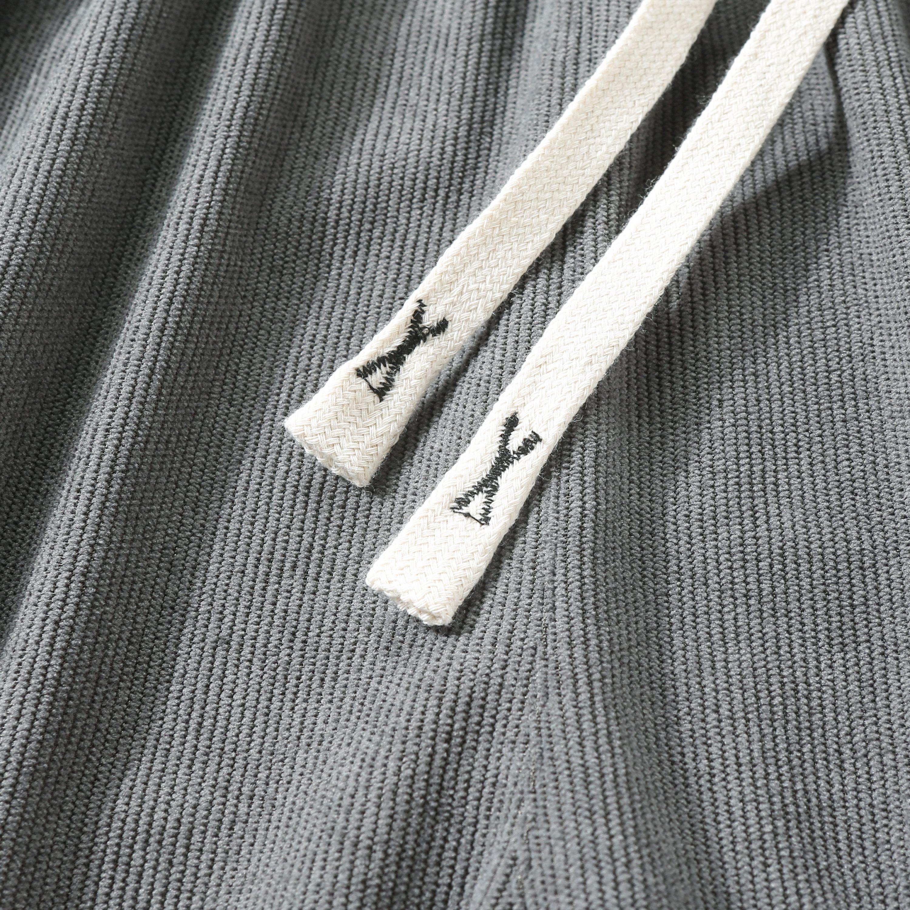 Men's loose straight cool mid-rise stretch drawstring side pocket corduroy casual pants with elastic drawstring waistband - machine wash comfortable suitable for everyday wear