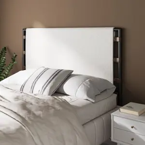 Boucle Queen Upholstered Headboard Boucle Queen Upholstered Headboard