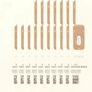 25 Pack Vacuum Bags Compatible with Oreck Type CC, Reusable Vacuum Bags for Oreck XL Upright Models, Universal Fit, Durable Filtration, Hypoallergenic Dust Bags