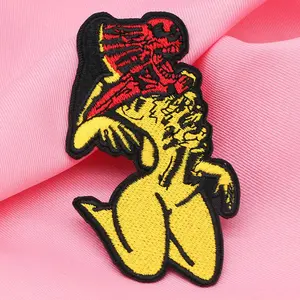 Embroidered Patch, Geometric Embroidery Design, 1 Count Iron on Sew on Patch for Backpack Hat Clothes, Sewing Accessories & Haberdashery for Daily Decor