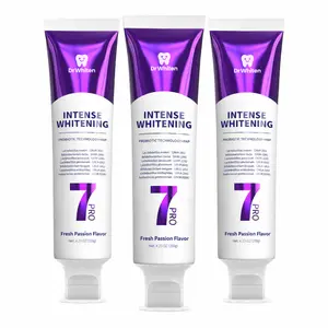 DrWhiten 7-Pro Intensive Whitening Toothpaste, Purple Whitening Formula with 7 Probiotics, Deep Enamel Repair, Fresh Breath, Daily Teeth Whitening Care