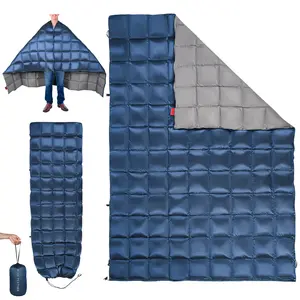 ROSE FEATHER Multi-Purpose Goose Down Waterproof Travel Blanket Portable, Packable, Fluffy, Warm, Versatile all in 1, Suitable for hiking, home stays and road trips.