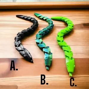 3d print snake desk pet