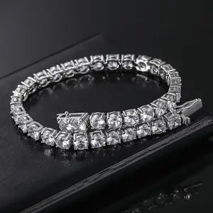 Stainless Steel Cuban Link Necklace with Full Cubic Zirconia / Diamond Accent”