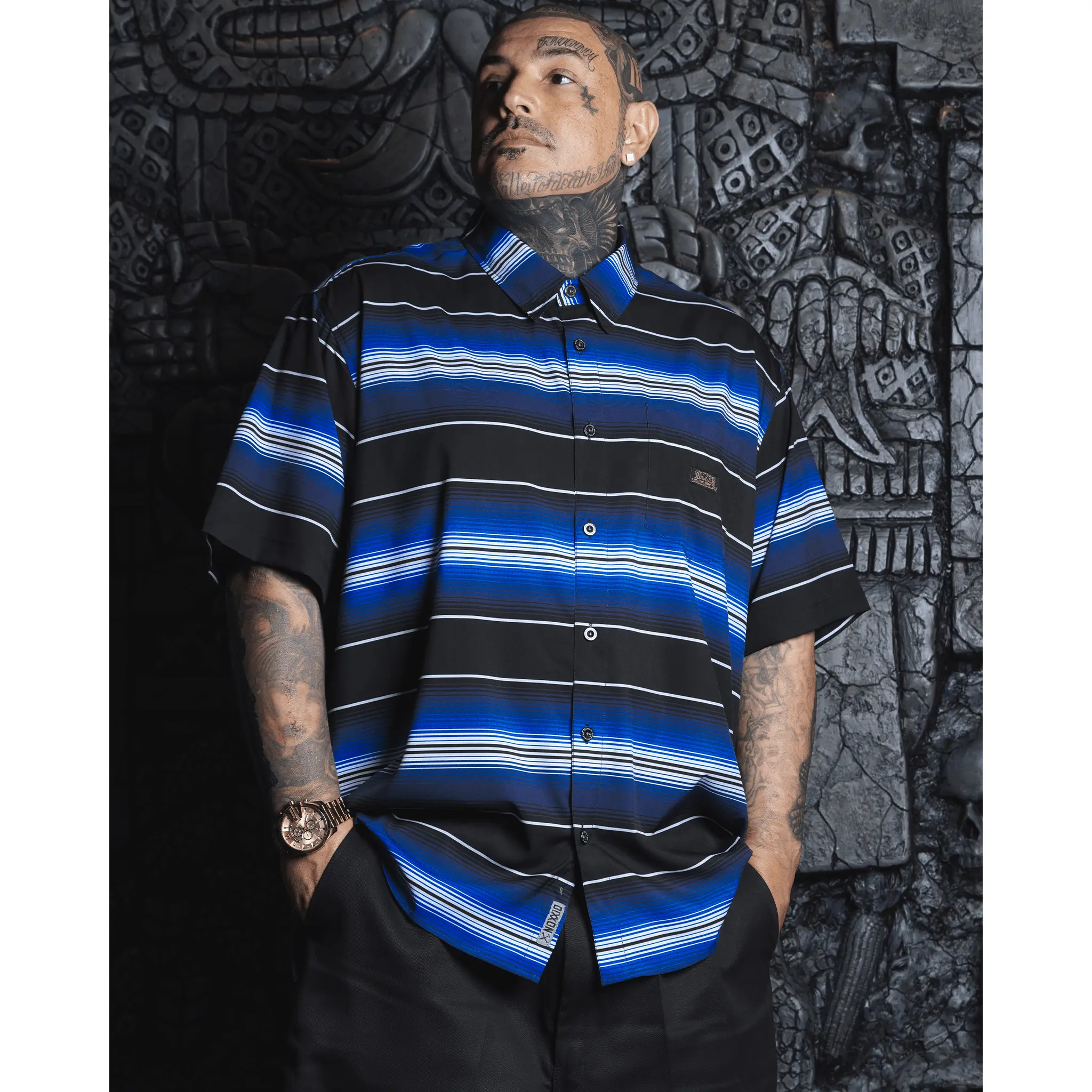 Low Low Party Shirt - Blue Low Low Party Shirt - Blue
