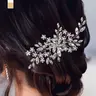 Rhinestone Decorated Hair Comb, Hairpiece, Decoration, Elegant Bridal Headwear for Wedding Bridal Party Formal Occasions, Fashion Hair Accessories for Women, Jewelry