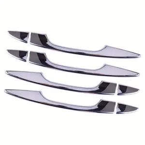For Mitsubishi Outlander 2022 Side Door Handle Top Cover Decoration Set, Chrome Style Plastic Car Accessories, 8 Pieces