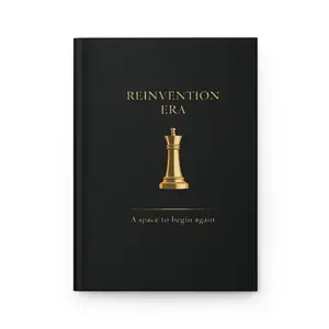 Reinvention Era Chess King Journal | Hardcover Notebook, Matte Black