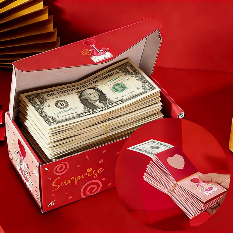 【Valentine's Day】Exploding Surprise Cash Gift Box, Valentine's Day Gift, Unique Foldable Pop-Up Red Envelope Gift Box, a luxurious gift box suitable for birthdays, anniversaries, Valentine's Day, proposals, and cash surprises. 【Valentine's Day】Exploding Surprise Cash Gift Box, Valentine's Day Gift, Unique Foldable Pop-Up Red Envelope Gift Box, a luxurious gift box suitable for birthdays, anniversaries, Valentine's Day, proposals, and cash surprises.