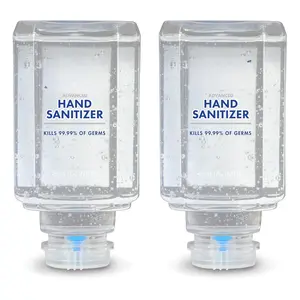 Advanced Hand Sanitizer Gel for ES1 Push-Style Hand Sanitizer Dispenser, 450 mL Refill Bottle (Pack of 2) – 4450-06-EC2PK