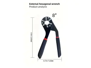 6/8 inch Magic Adjustable Wrench Spanner Universal Spanner Multifunctional