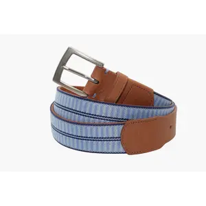 Newport Woven Youth Belt - Sky Blue/Arctic Blue/Navy