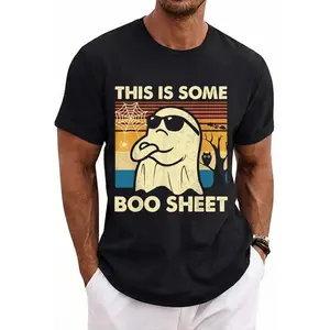 Funny Halloween Shirts For Men, This is Some Boo Sheet Ghost Retro Funny Halloween Men Women T-Shirt Menswear - Available from size S to 5XL