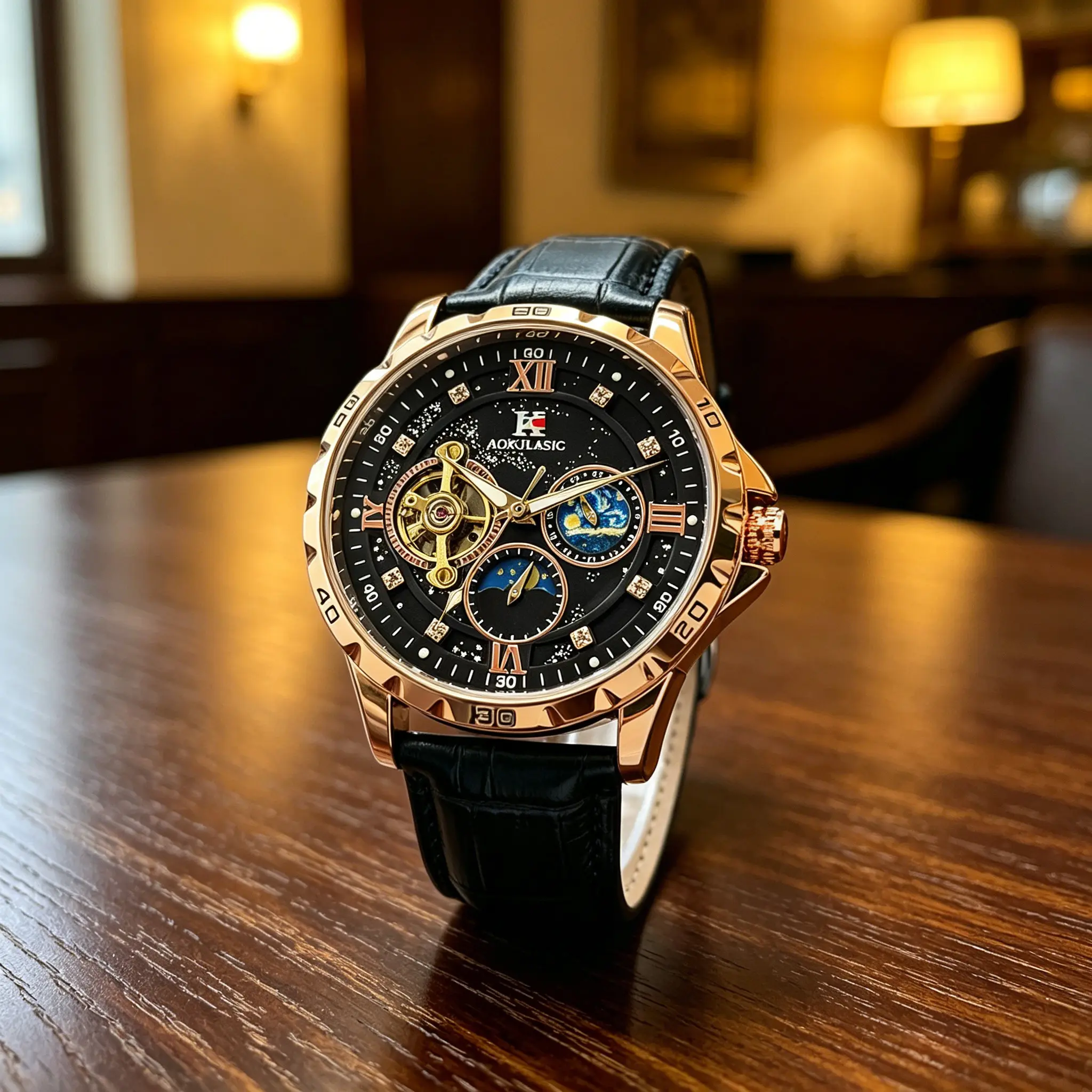 Men'S Automatic Mechanical Watch - Sleek Hollow Design, Stainless Steel Band, Perfect Gift Choice, Without Battery, Hollowed Mechanical Watches, Metal Mechanical Watches