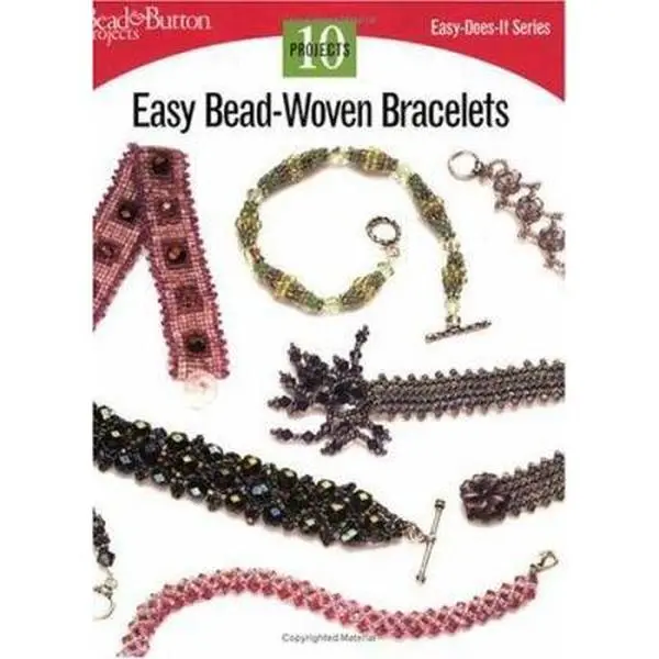 Used Basic Bead Woven Bracelet Book - Kalmbach Publishing Co. Staff, Step-by-Step Guide, Colorful Beads, Pair Earrings Included (English Paperback)