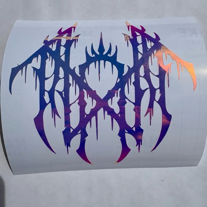 Sleep Token inspired holographic glow in the dark sticker/decal Sleep Token inspired holographic glow in the dark sticker/decal