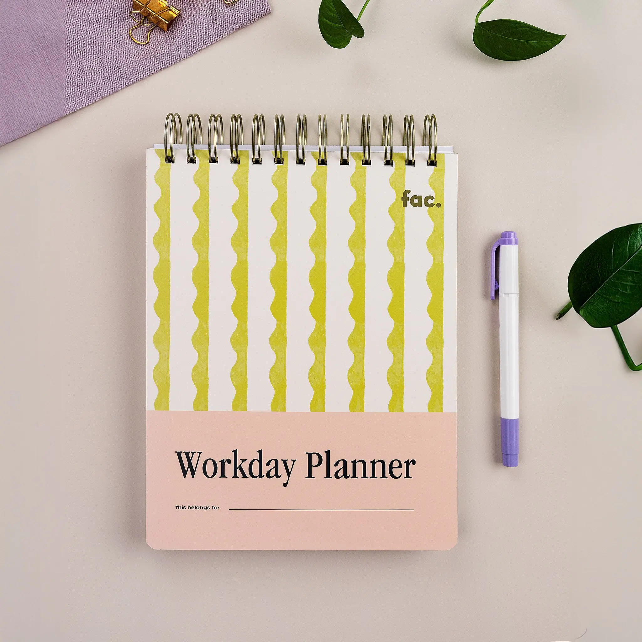 Lima Wavy Stripe Daily Planner for Work – The Workday Planner Lima Wavy Stripe Daily Planner for Work – The Workday Planner