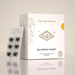 SpringXanadu Eye Health Supplement-Lutein & Zeaxanthin for Vision and brain Care - 60 Softgels to support eye health,  Fitness Supplement Healthcare Edible Dietary Optimum Blue Light Filter Dha