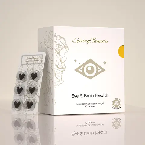 SpringXanadu Eye Health Supplement-Lutein & Zeaxanthin for Vision and brain Care - 60 Softgels to support eye health,  Fitness Supplement Healthcare Edible Dietary Optimum Blue Light Filter Dha