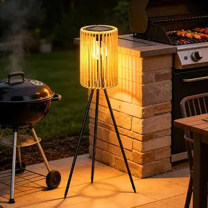 LED Solar Lantern, Foldable Design, Ideal for Garden, Courtyard, Patio, Porch, Trees, Lawn, Pathway, Energy Efficient Outdoor Lighting