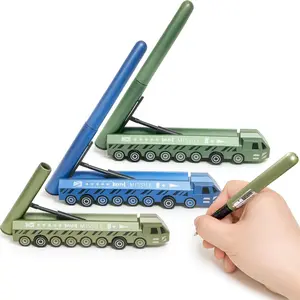 3 PCS Cool Car Pens Rollerball Gel Pens,Novelty Missile Vehicle Model Pen Fun Weapon Pens Decompression Pen Black Ink for Desktop Decoration School Office Stationery Party Rollerball Pen Set