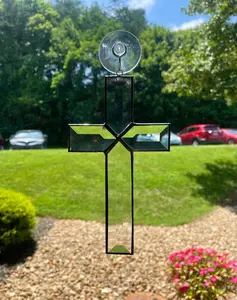 Clear Beveled Glass Cross Suncatcher, Religious Gift, Communion Gift, Easter Gift