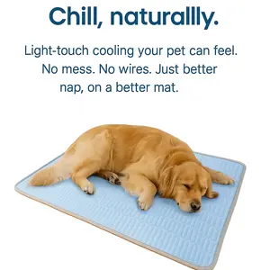 Cooling mat for Dog Pet cooling mat cooling pad for large dog, Dog bed for summer, Cat house, use in outdoor, bedroom camping, Washable,