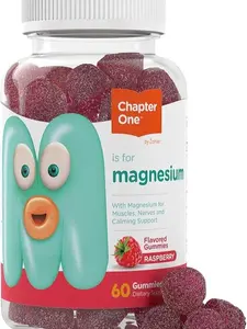 Chapter One Magnesium Gummies, Great Tasting Magnesium for Kids, Calm Kids Magnesium, Magnesium Gummies for Women and Men,