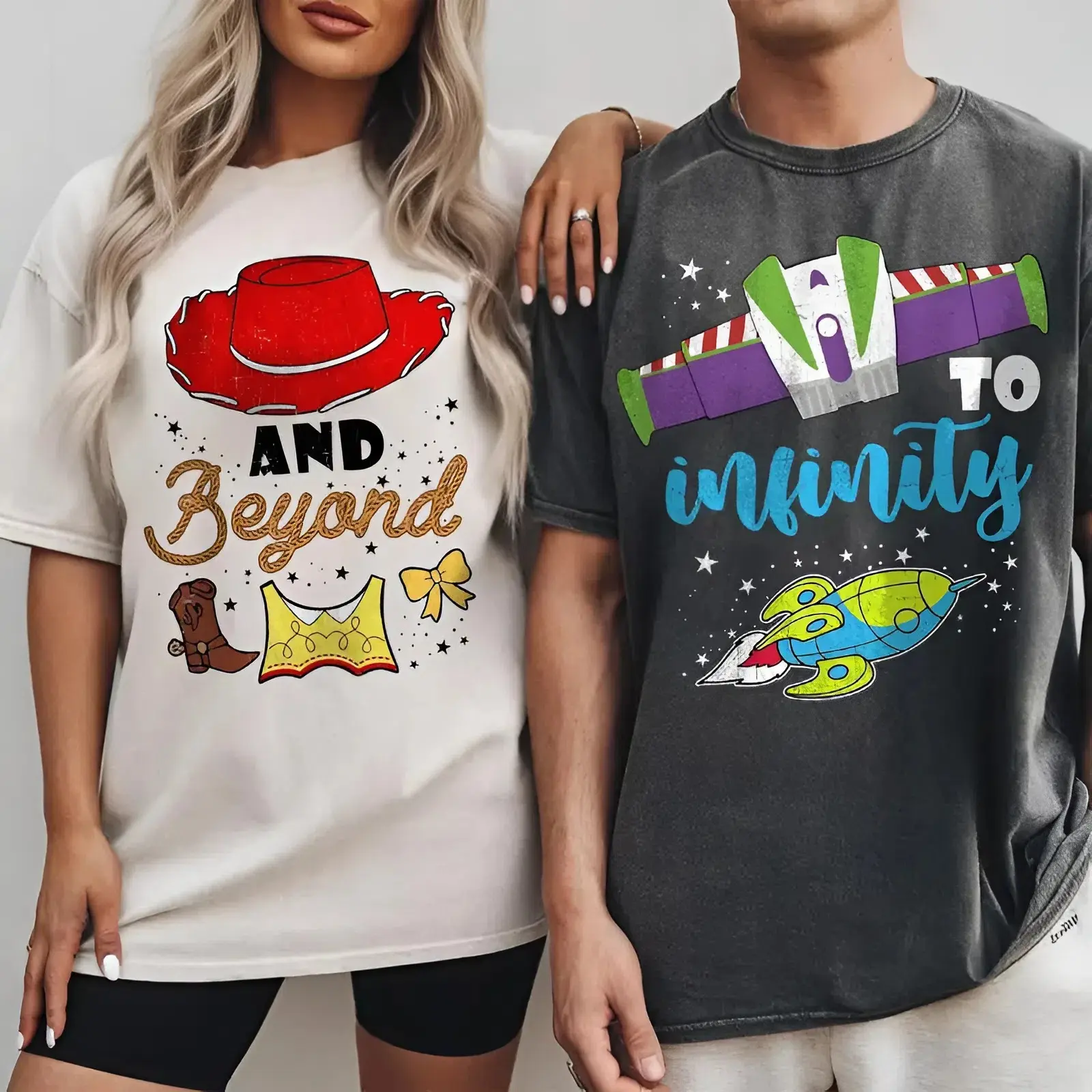 Comfort Colors To Infinity and Beyond Family Trip Matching Shirt, Funny Couple Matching Shirt, Couple Ideas Shirt, Couple T-Shirt, Unisex Couple Outfit, Matching Couple Outfit