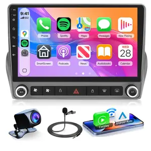 4Core 2G+64G Car Radio for Chevrolet Camaro 2008-2015,  Car Stereo Android Wireless CarPlay Android Auto 9 inch Touchscreen GPS Navigation WiFi Mirror Link Bluetooth FM/RDS USB + Backup Camera