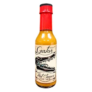 Gator Extra Hot Sauce - 5.5 Ounces 148 mL - Flavor for Dipping - Ideal for Snacks and More