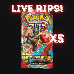 Live - English Mega Evolution Booster Pack X5