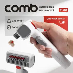 Detangling and Hair Removal Comb for Pets 2-in-1, Dogs, and Cats, Used to Remove Loose Hair, Needle Comb for Pets pepper spray cow scratching brush head lice big lice removal comb tick removal comb deshedding nozzle short hair Portable Pet Roller