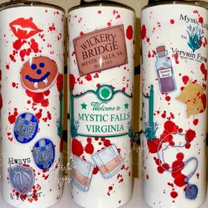 TVD Mystic Falls Tumbler Vampire Salvatore Klaus