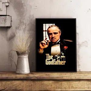 The Godfather Retro Movie Poster Decor Artwork Ornaments Decoration Wall