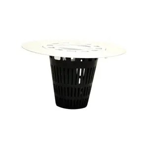 Danco 4-1/4 in. Polished Plastic Shower Drain Strainer