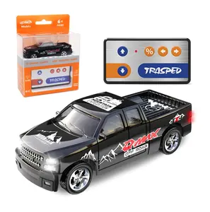 1/64 Mini RC Drift Car with Trailer, Alloy High-Speed Remote Control Vehicle with 3-Speed Modes, LED Lights, USB-C Charging, Long Battery Life, Indoor-Outdoor Toy for Kids & Adults
