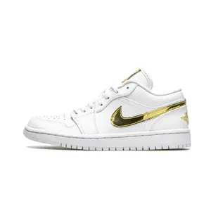 AIR JORDAN 1 Low SE WMNS "White Metallic Gold" CZ4776 100