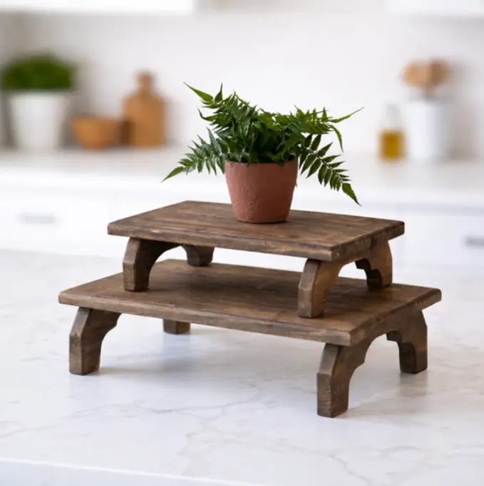 Natural Wood Risers