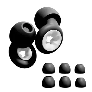 Ultra Comfortable Silicone Earplugs, Reusable Soft Silicone Ear Plugs, Suitable for Sleep, Swimming, Travel, Sizes XS/s/m/l