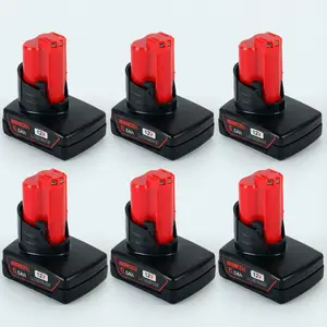 【UPGRADE!】IRONCELL High Capacity 12V 6.5Ah Replacement Battery for Milwaukee Compatible with Milwaukee Cordless Power Tools